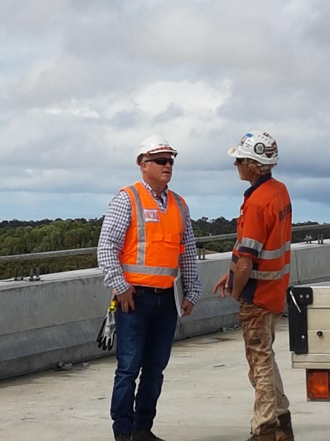 Andy Irvine &mdash; on site with team