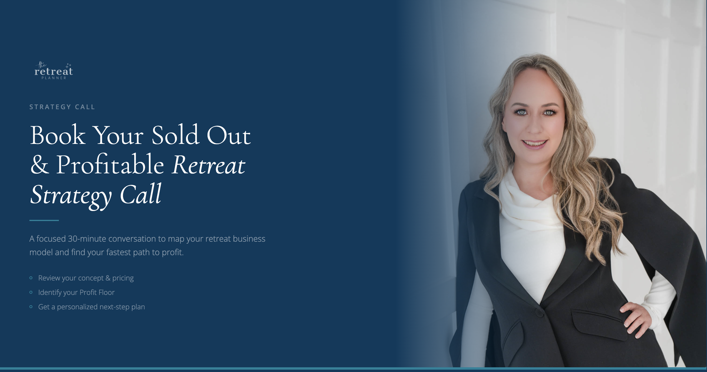 Book a Strategy Call — The Retreat Planner