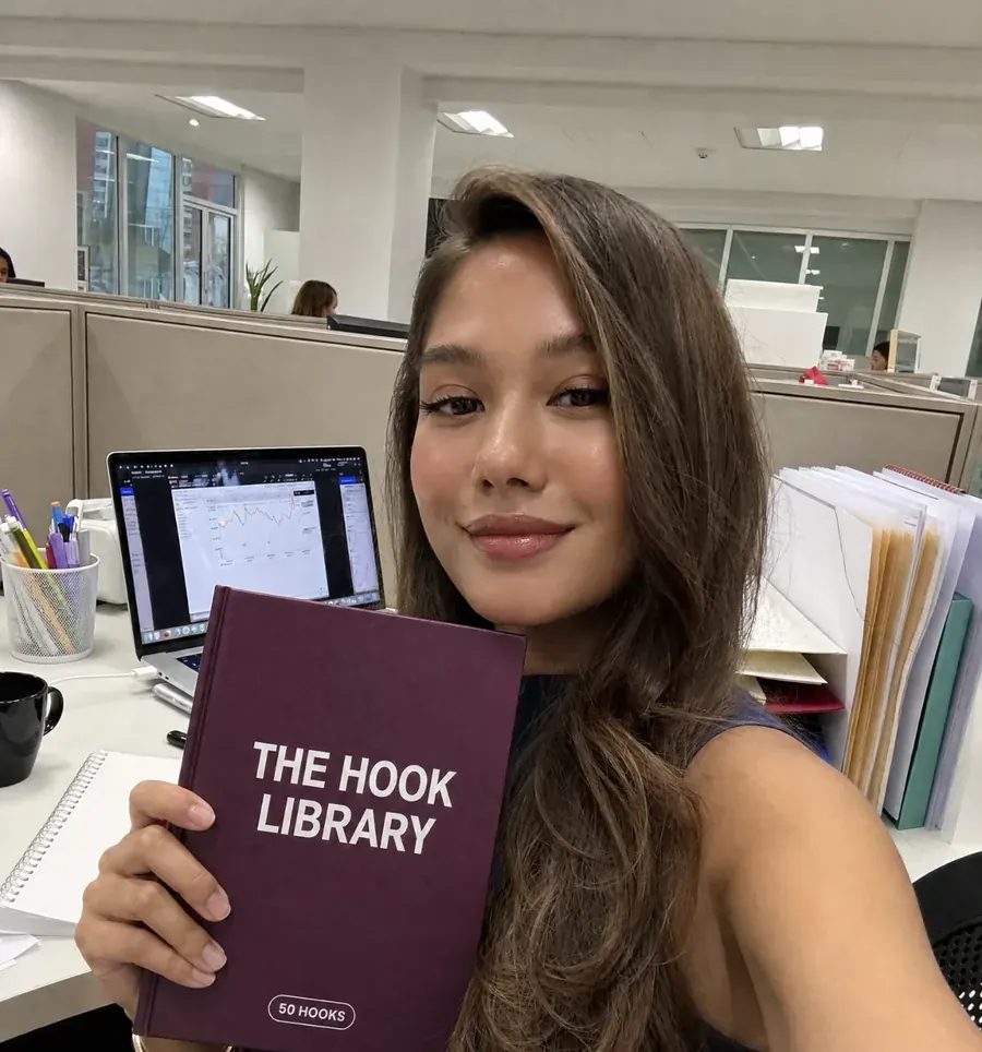 The Hook Library at a desk