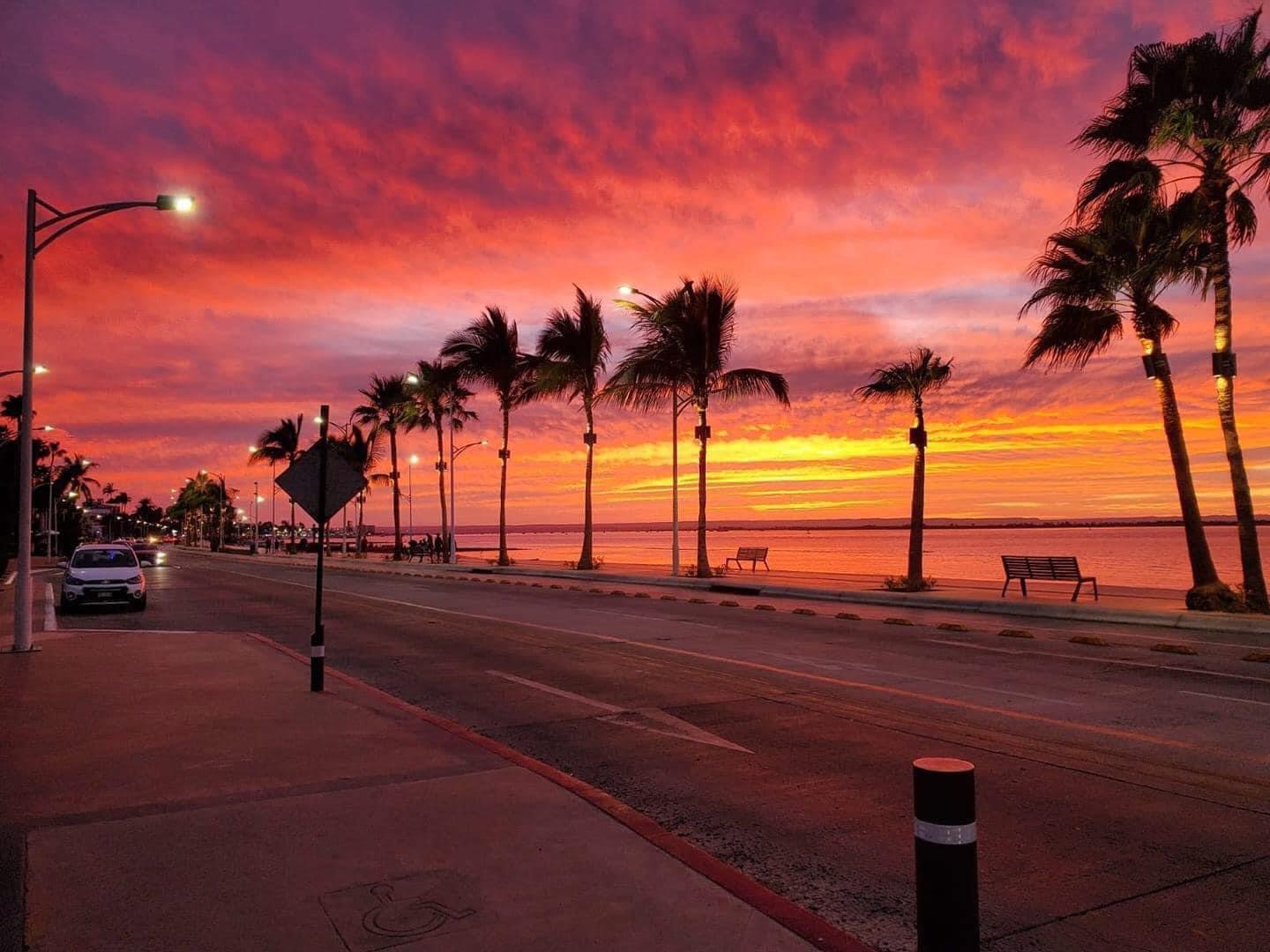 La Paz malecon waterfront at sunset, Baja California Sur Mexico - expat cost of living guide 2026