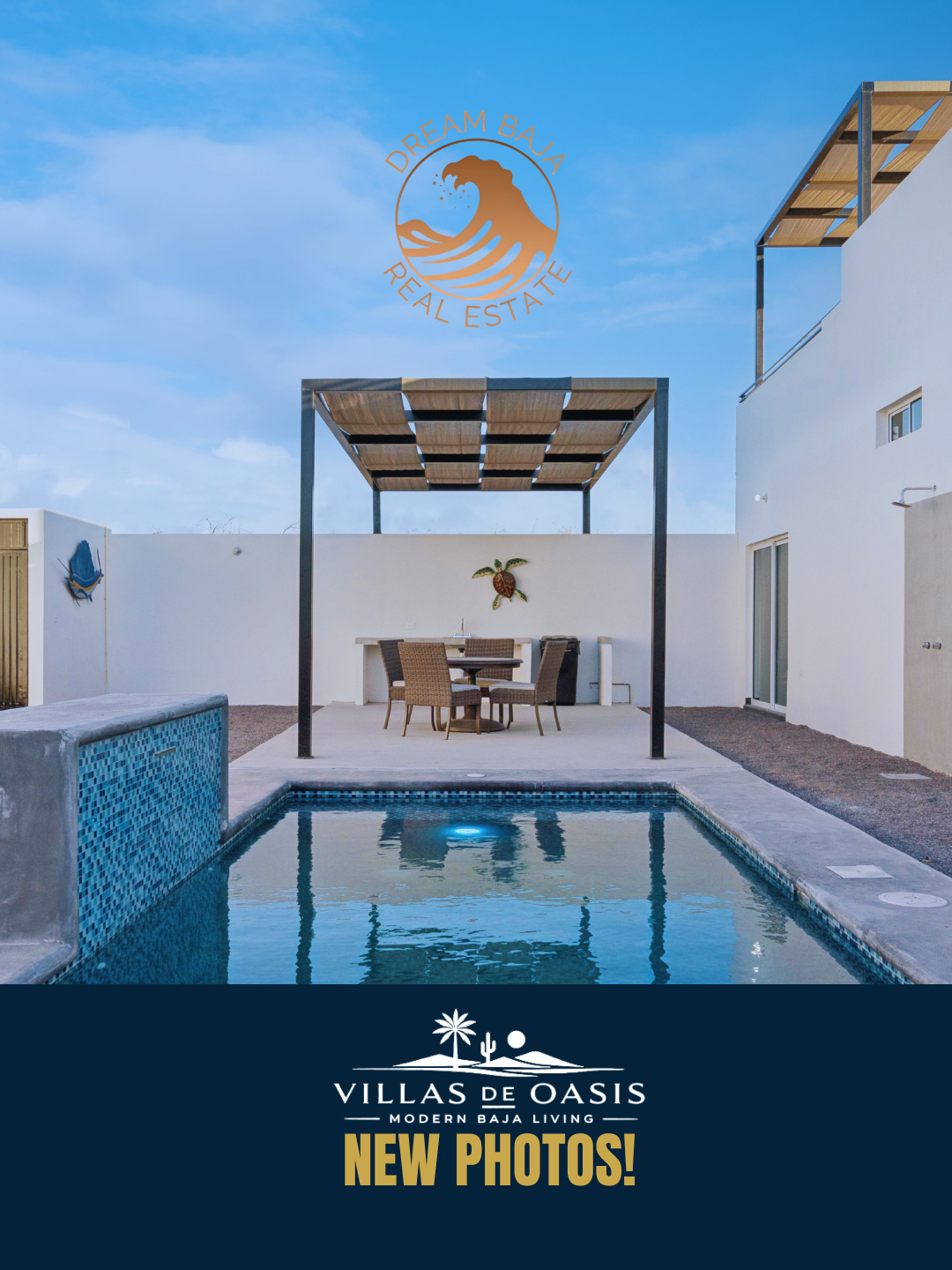 Villas de Oasis | 2-3 bedroom homes with pools and rooftops with views of the Sea of Cortez | Dream Baja Realty