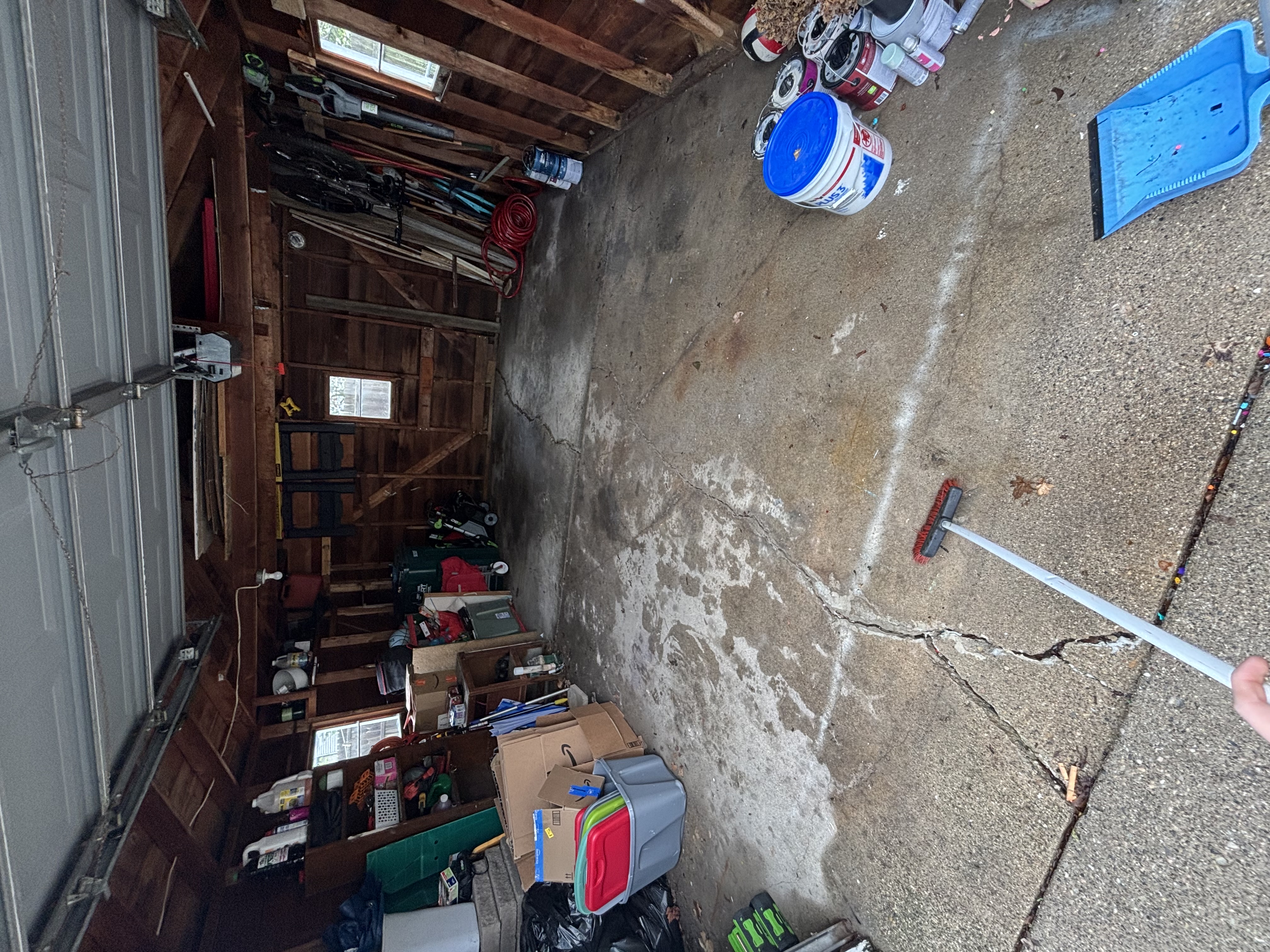 Clean, empty garage after junk removal