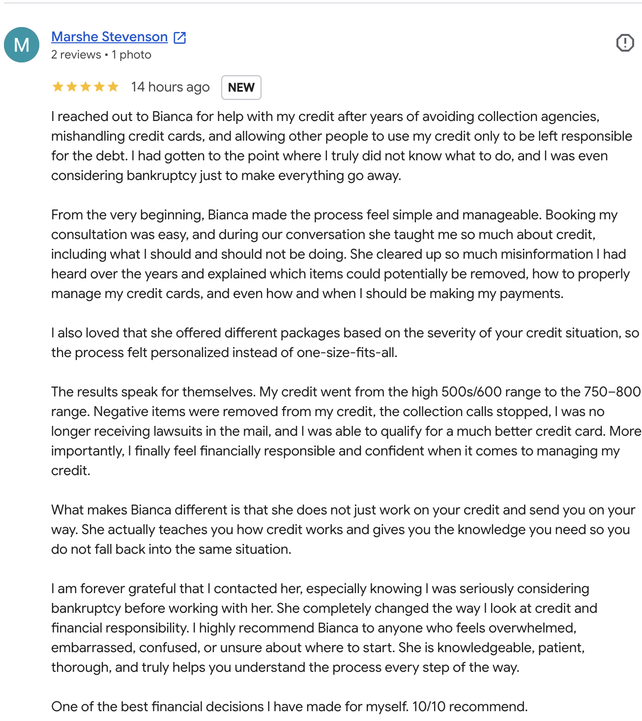 Google review