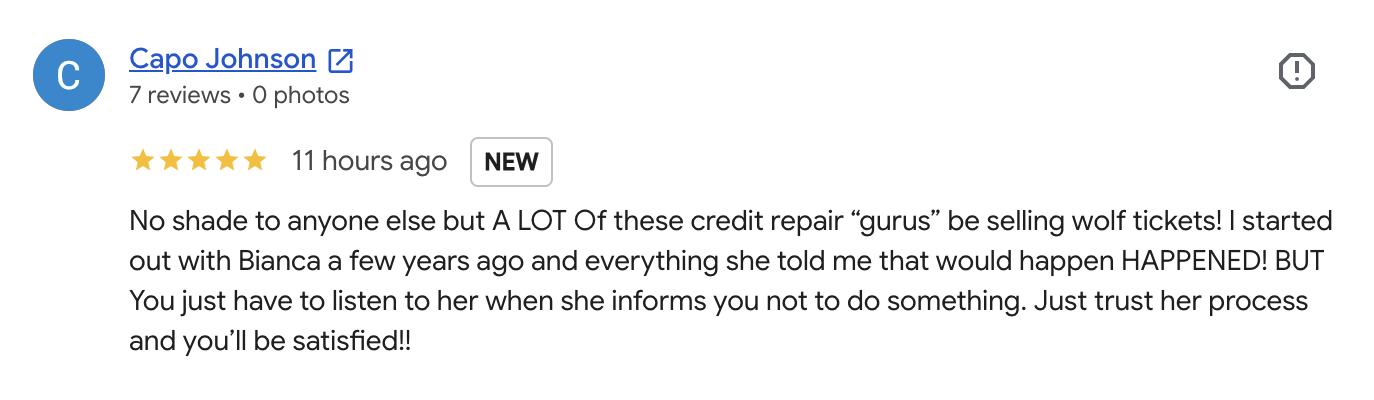 Bluprint Solutions Google client review