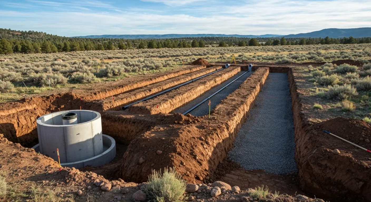 Septic system installation