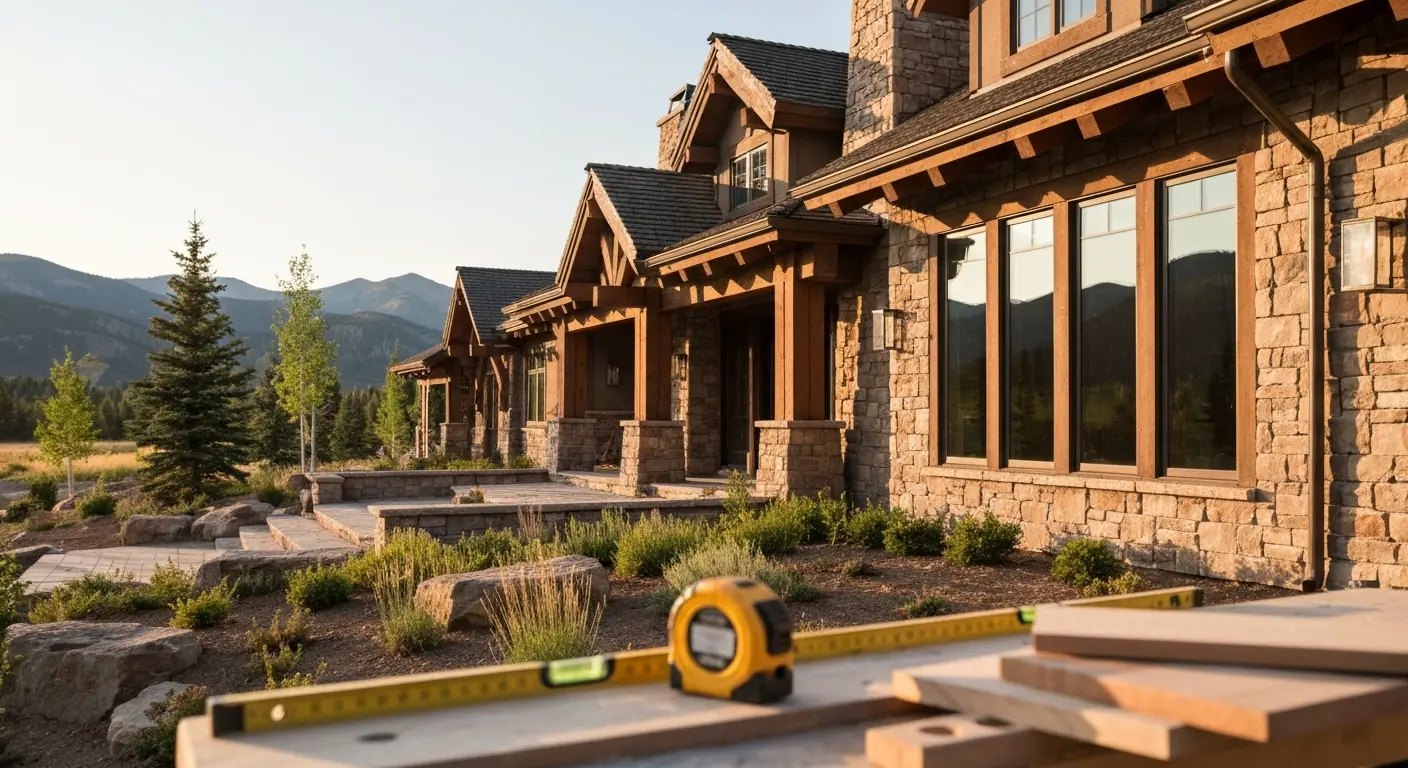 Custom mountain home