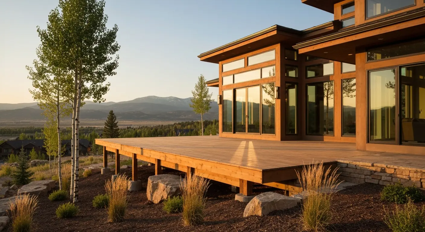 Mountain modern custom home