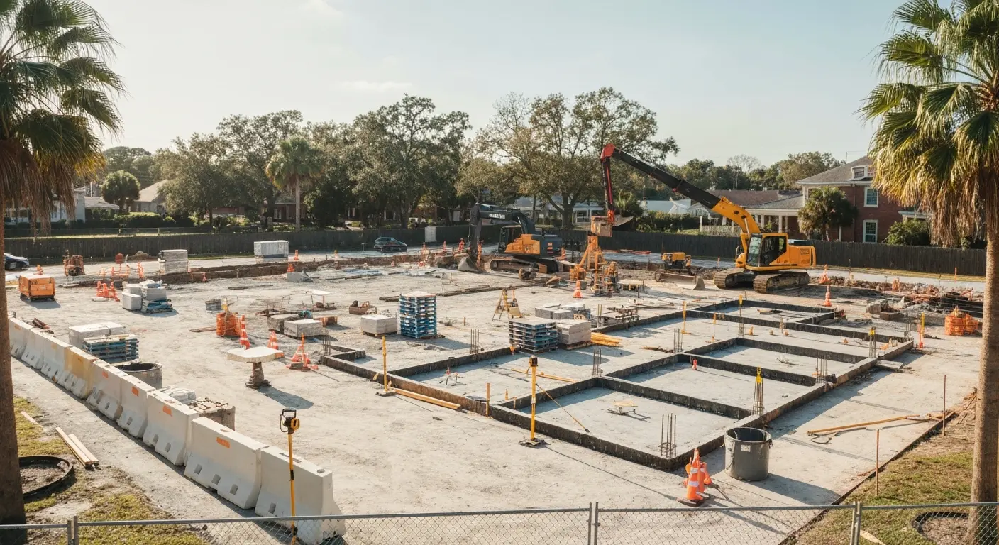 Construction site management in Winter Park