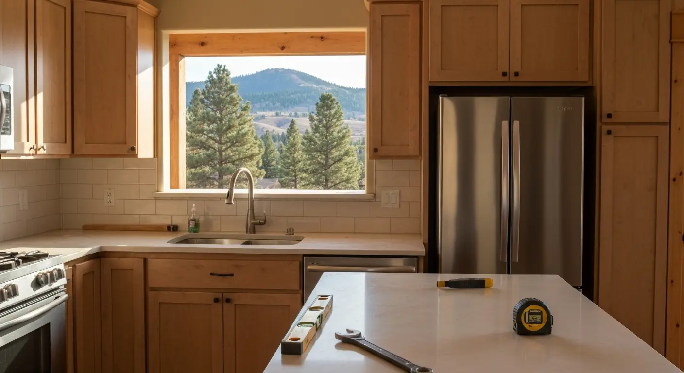 Home remodel project near Lake Granby