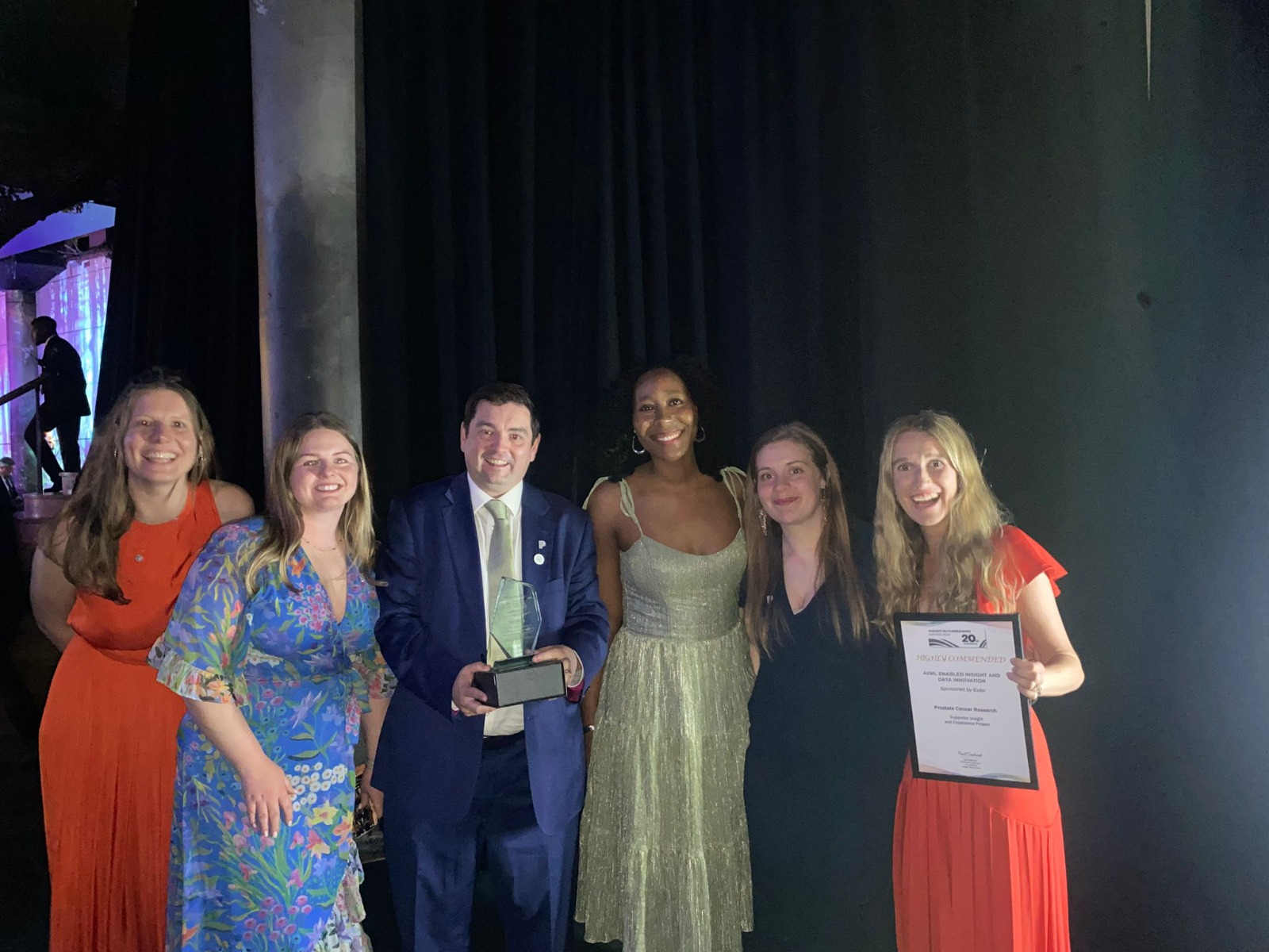 Thread team receiving award