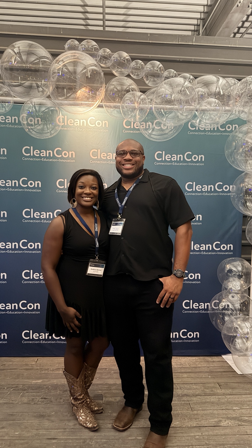 Andrea and Camron Barnes at CleanCon