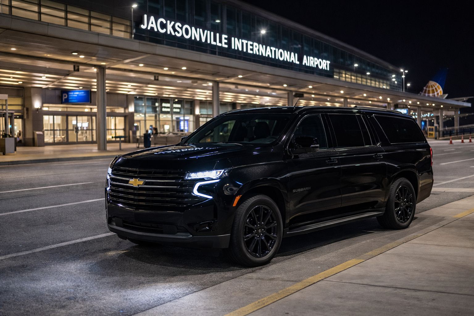 Luxury Chevrolet Suburban at Jacksonville airport