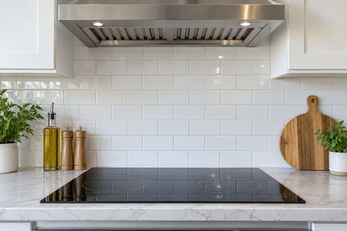 The same kitchen after a professional deep clean by Cleaning Circle