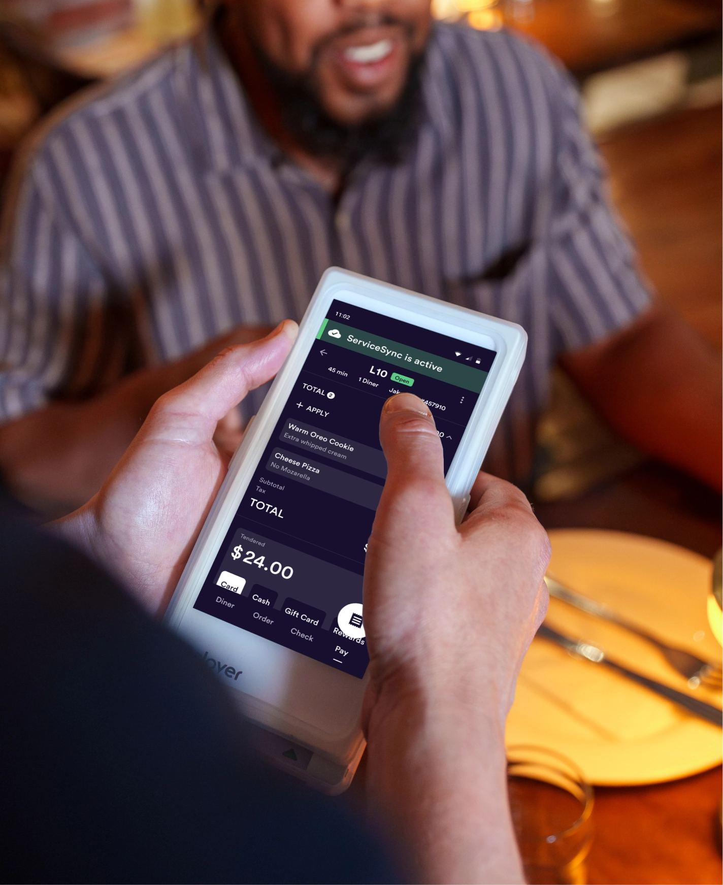 Clover Flex tableside ordering at a San Antonio restaurant