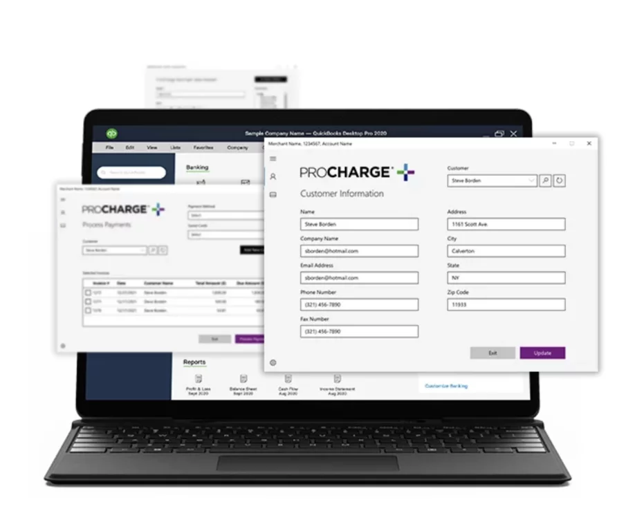 ProCharge QuickBooks Desktop integration — process payments inside QuickBooks