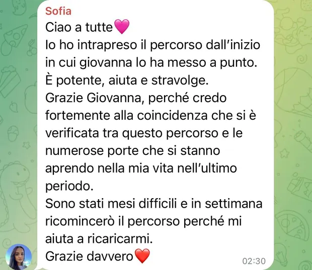 Messaggio di Sofia