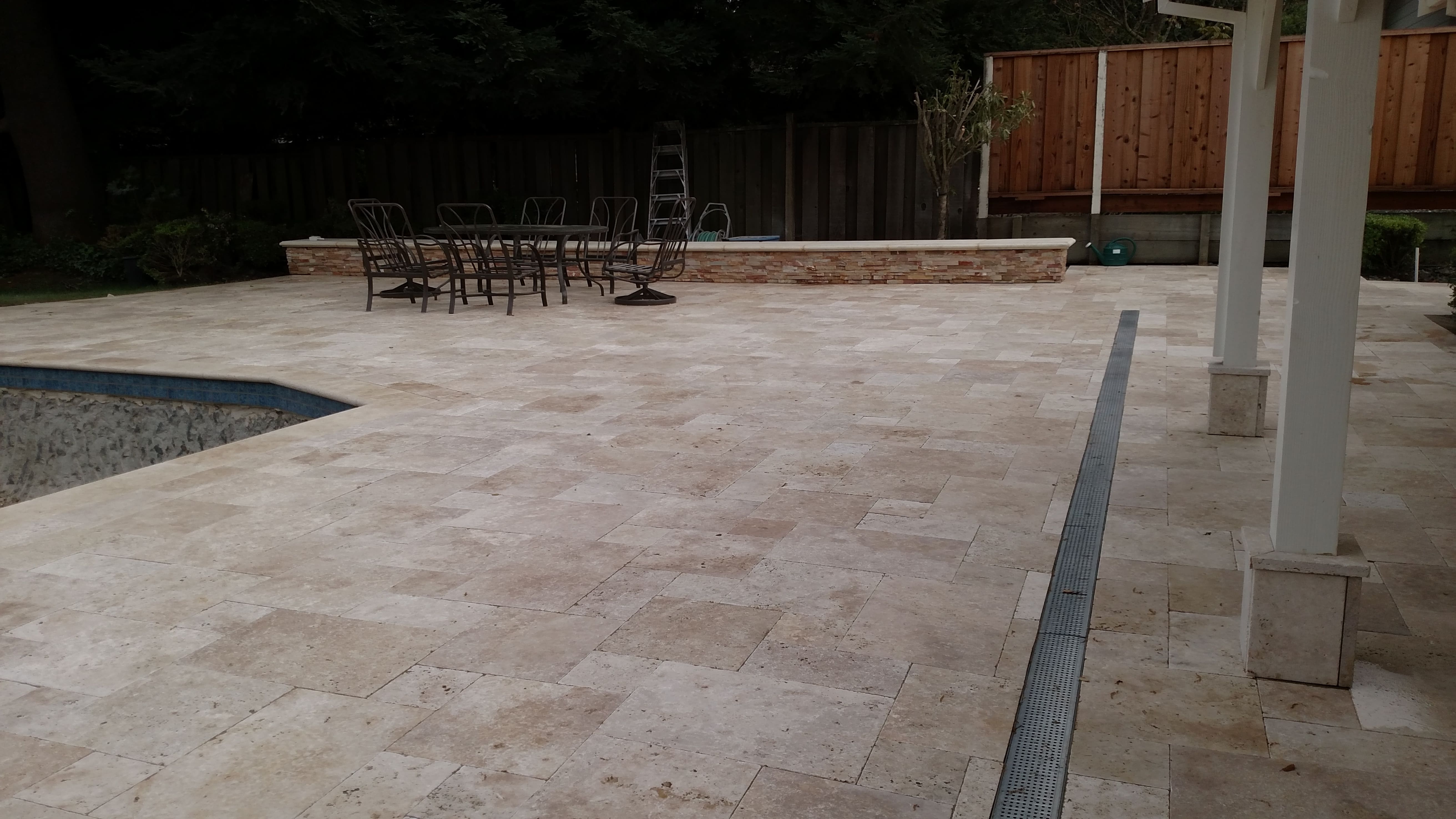 Paver driveway and entryway installation at a residential home in the East Bay - Paradise Building Materials project