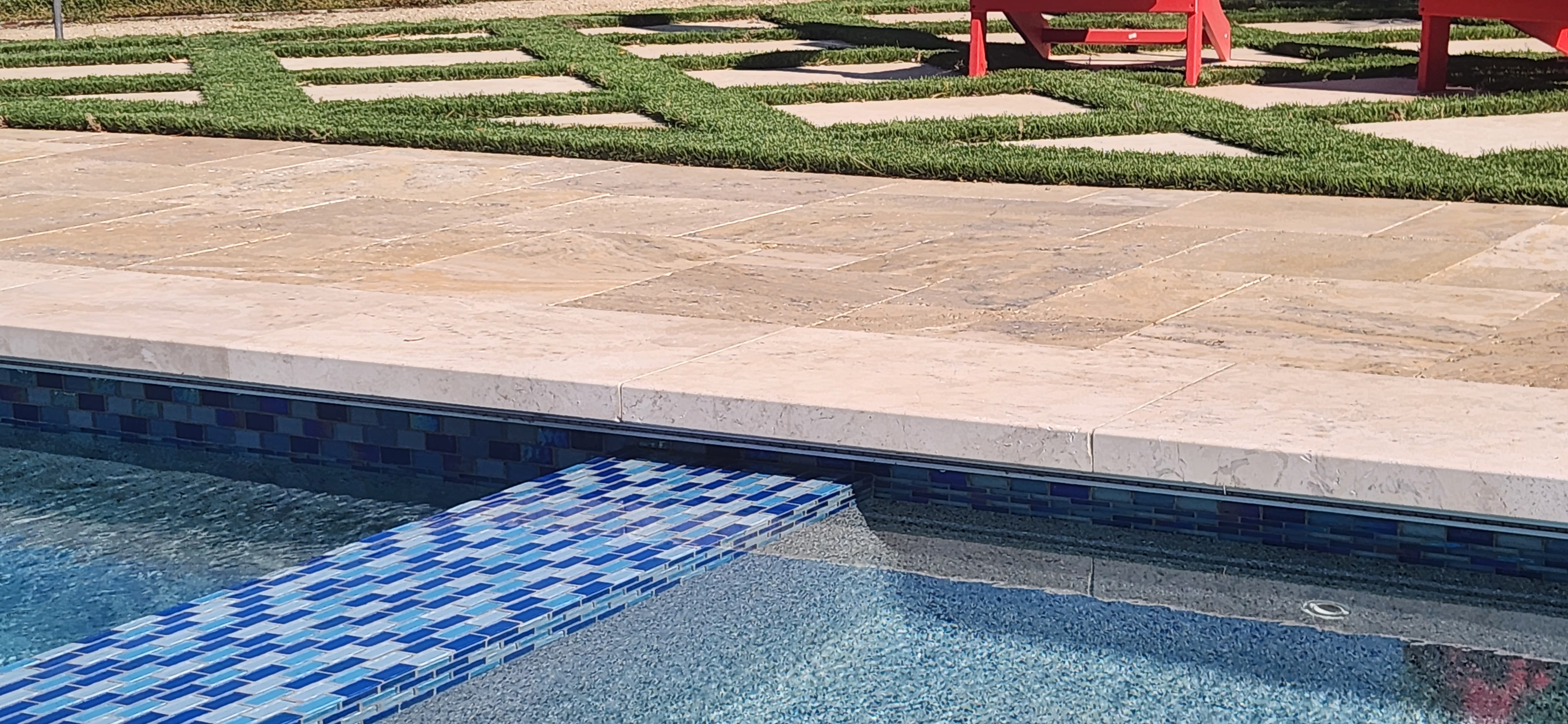 Custom pool coping fabrication at Paradise Building Materials