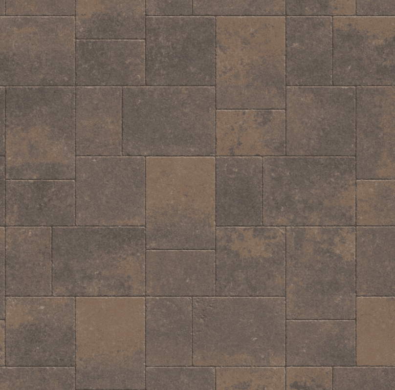 Tan Brown Charcoal — Belgard Antiqued Flat Top color option