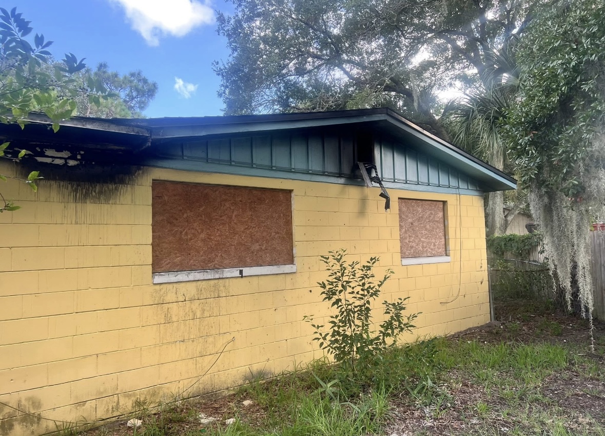 Boarded property purchased in Jacksonville