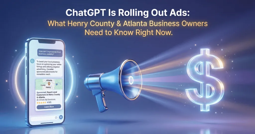 ChatGPT Is Rolling Out Ads: What Henry County & Atlanta Business Owners Need to Know Right Now