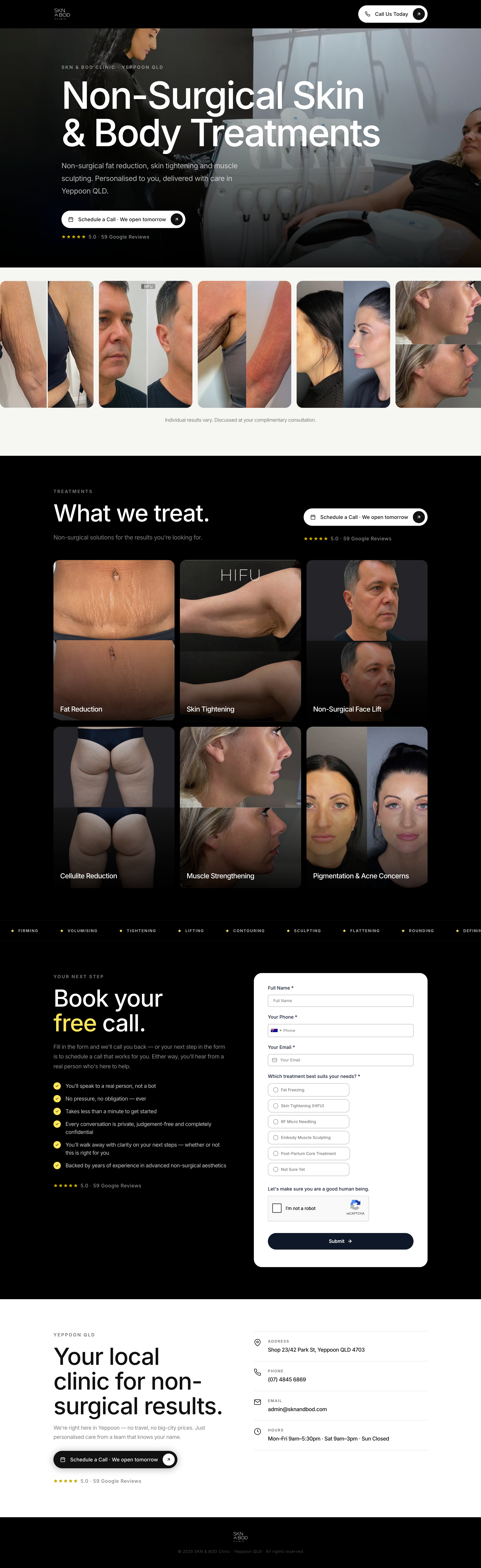 Medical Clinic landing page