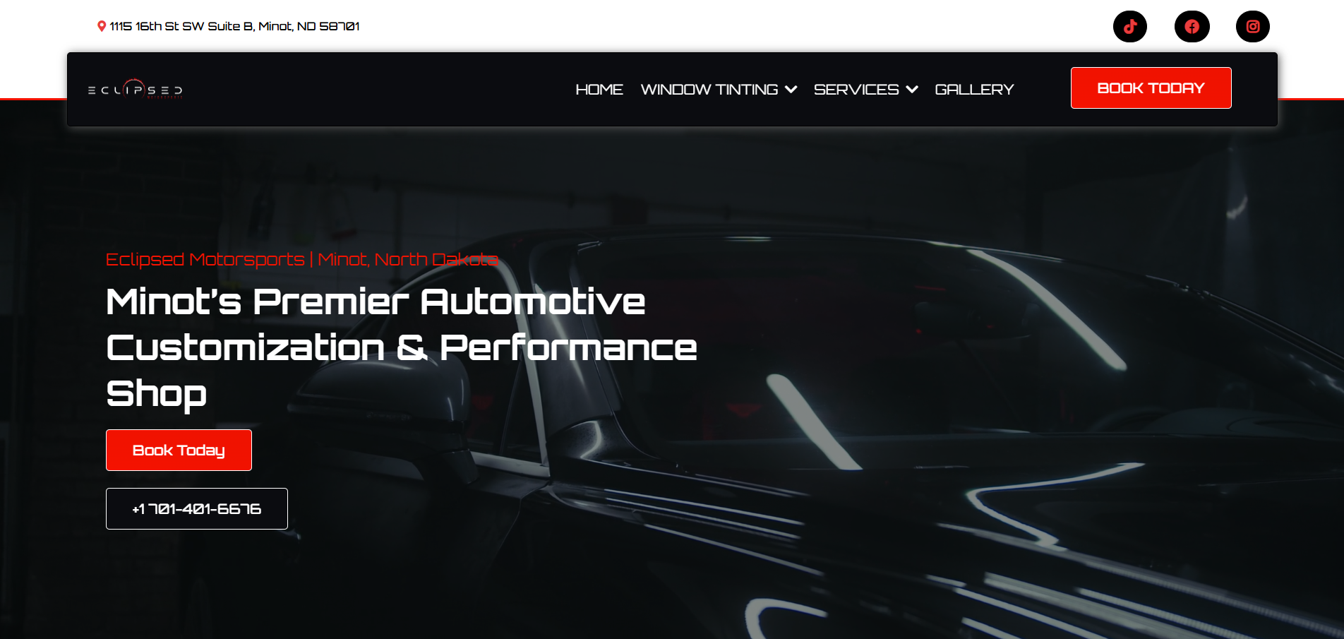 Eclipsed Motorsports Website