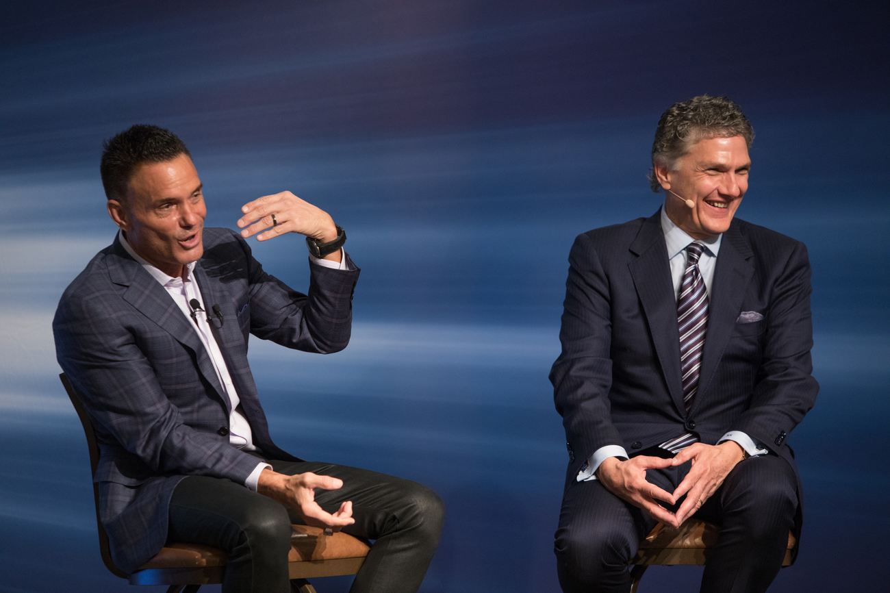 Kevin Harrington and Scott Keffer on stage together