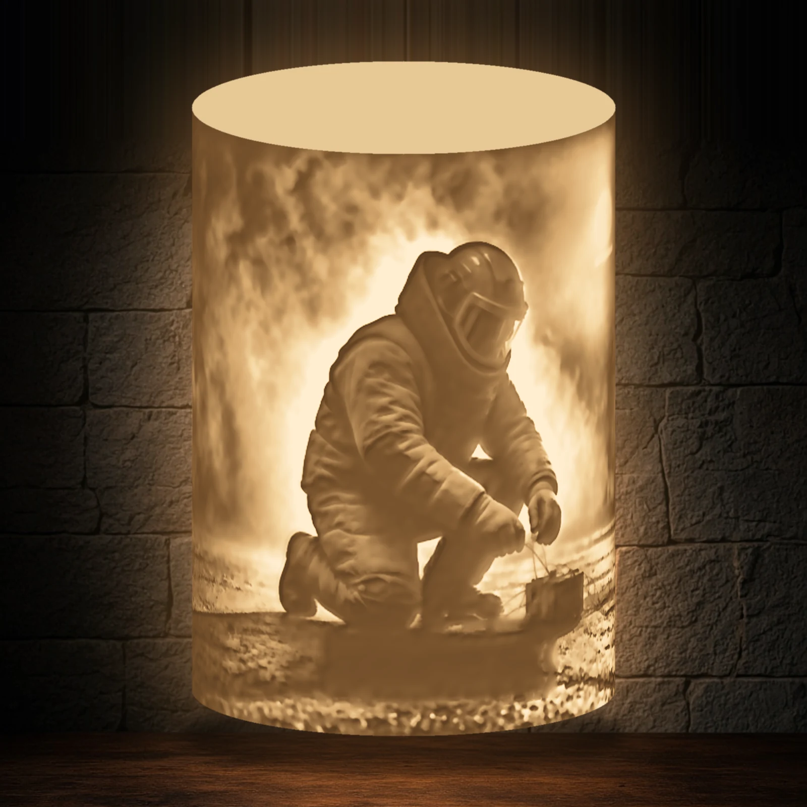 Long Walk Shade, blank lithophane shade only