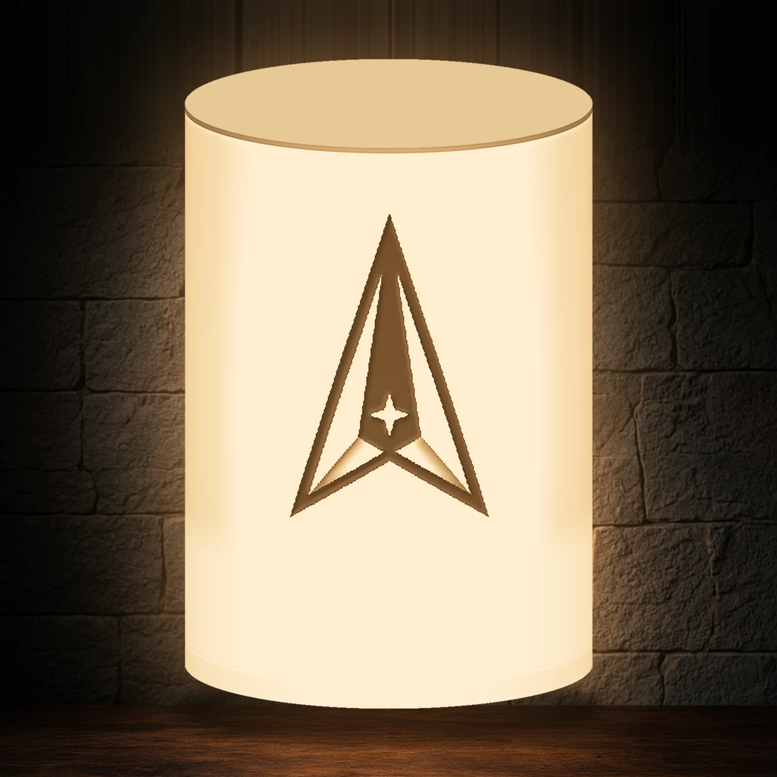 Space Force Emblem Shade, Replacement Lithophane, blank lithophane shade only
