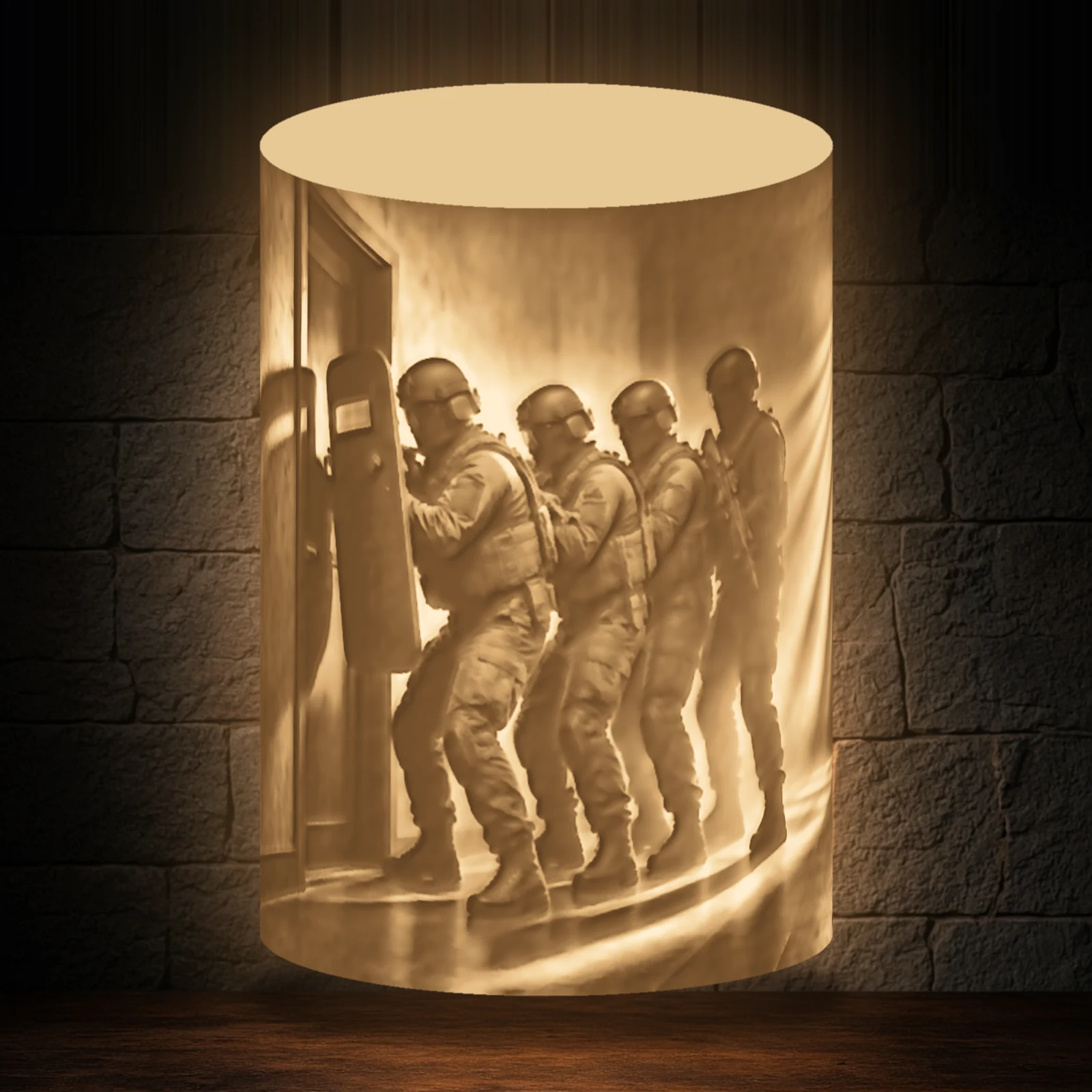 The Breach Shade, blank lithophane shade only