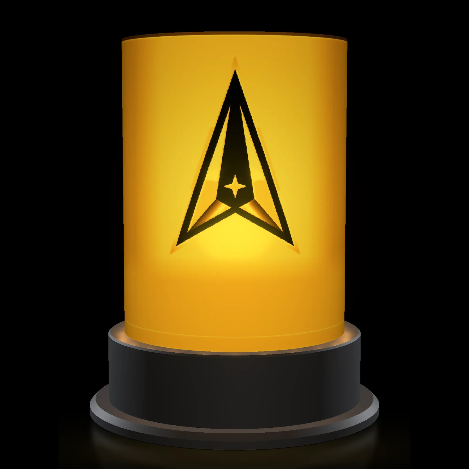 Space Force-Inspired Tribute Lithophane Lamp, digital preview