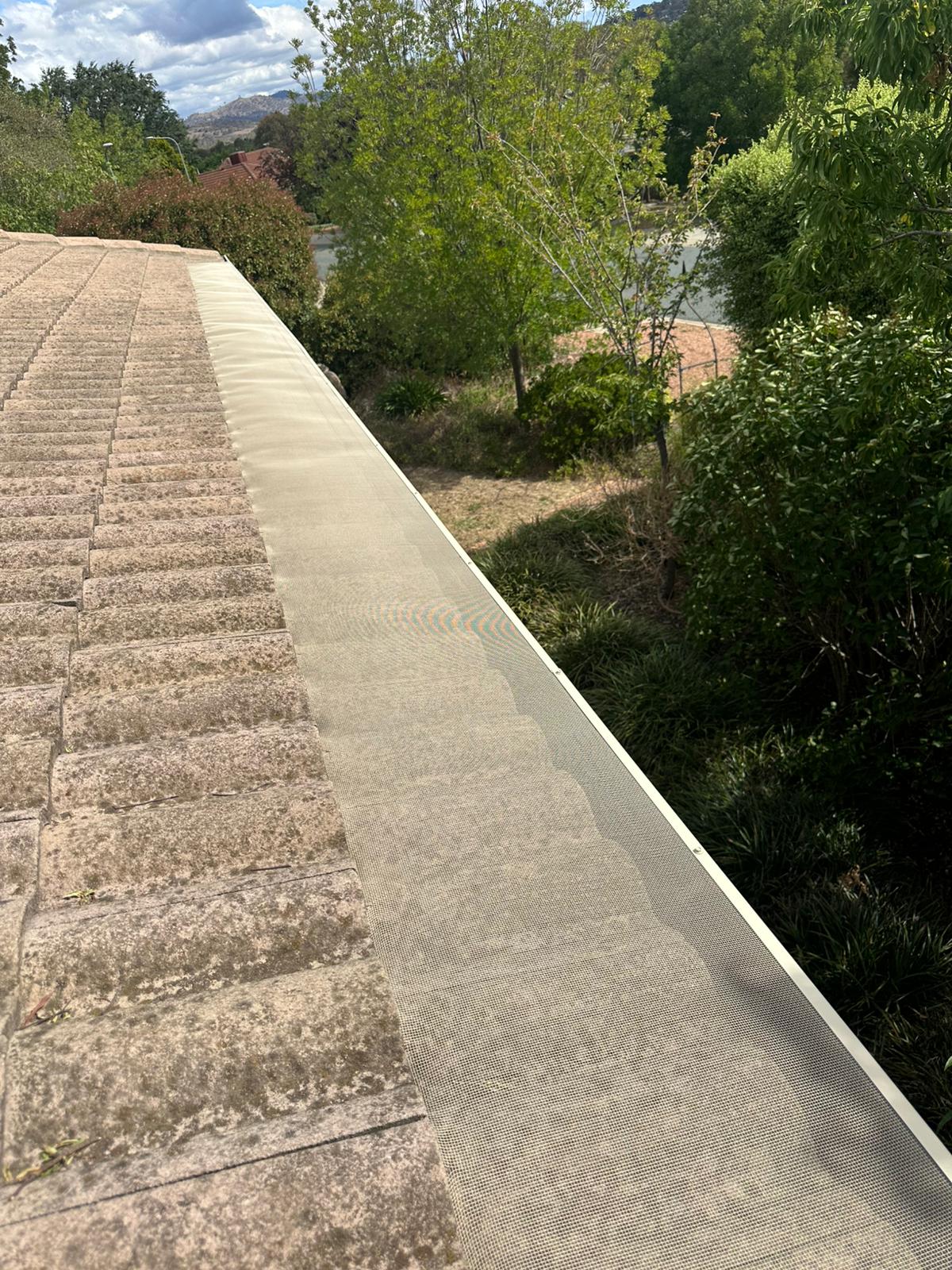 Paperbark Colorbond Roof Gutter Guard Installation