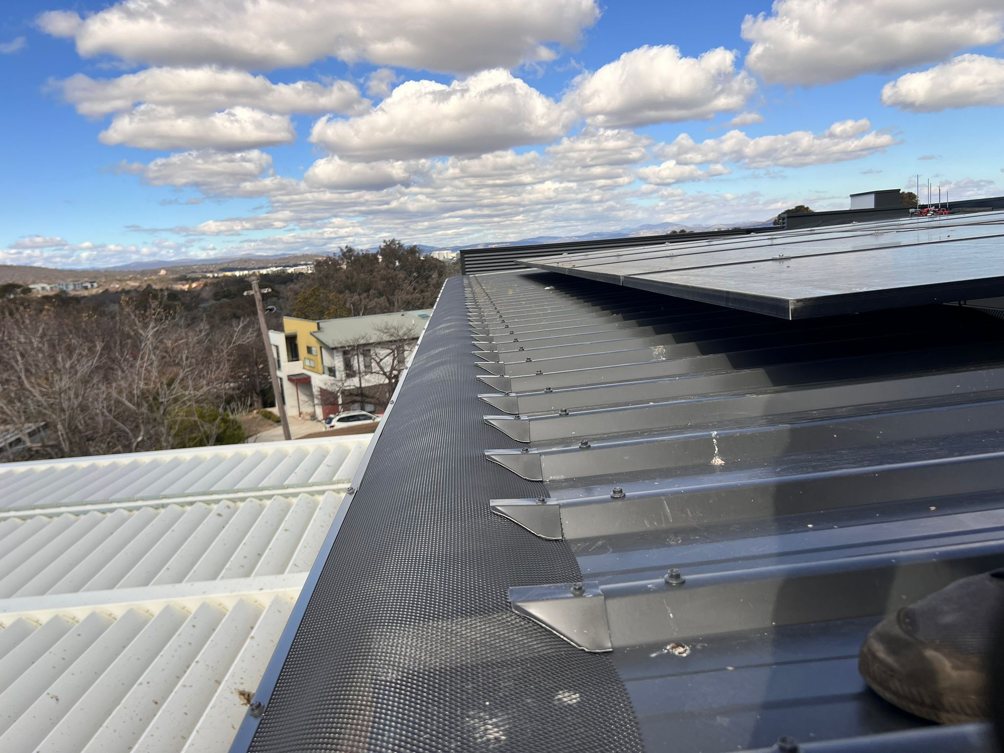 Monument Colorbond Roof Gutter Guard Installation