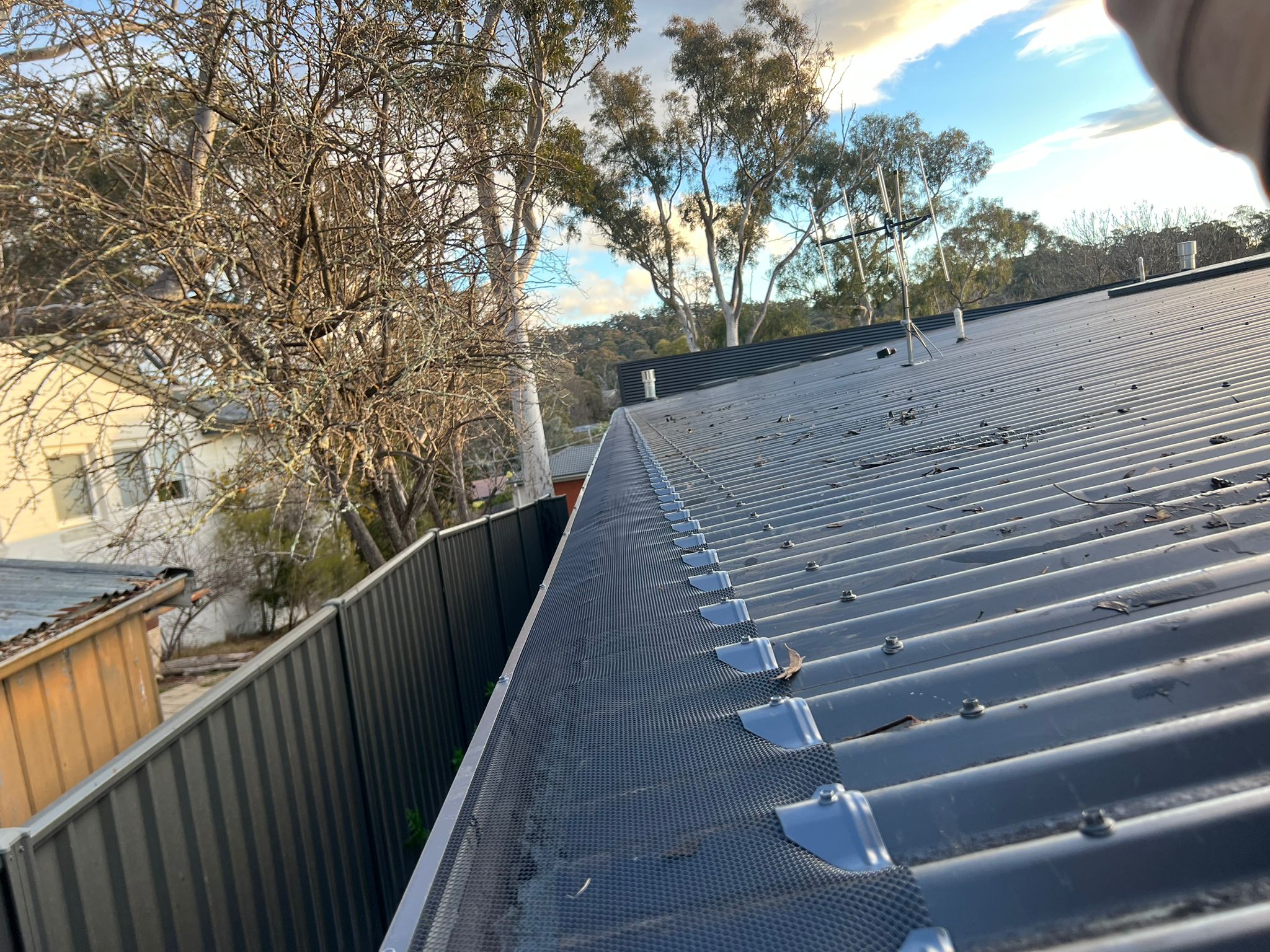 Ironstone Colorbond Roof Gutter Guard Installation