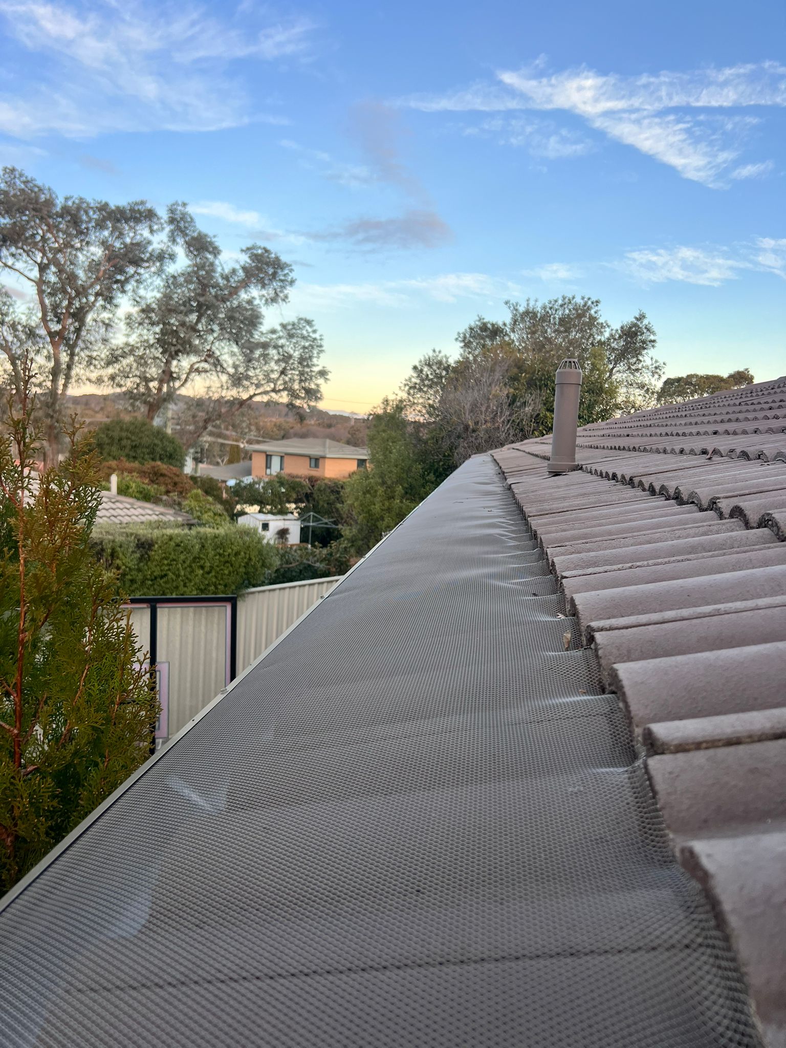 Gully Colorbond Roof Gutter Guard Installation