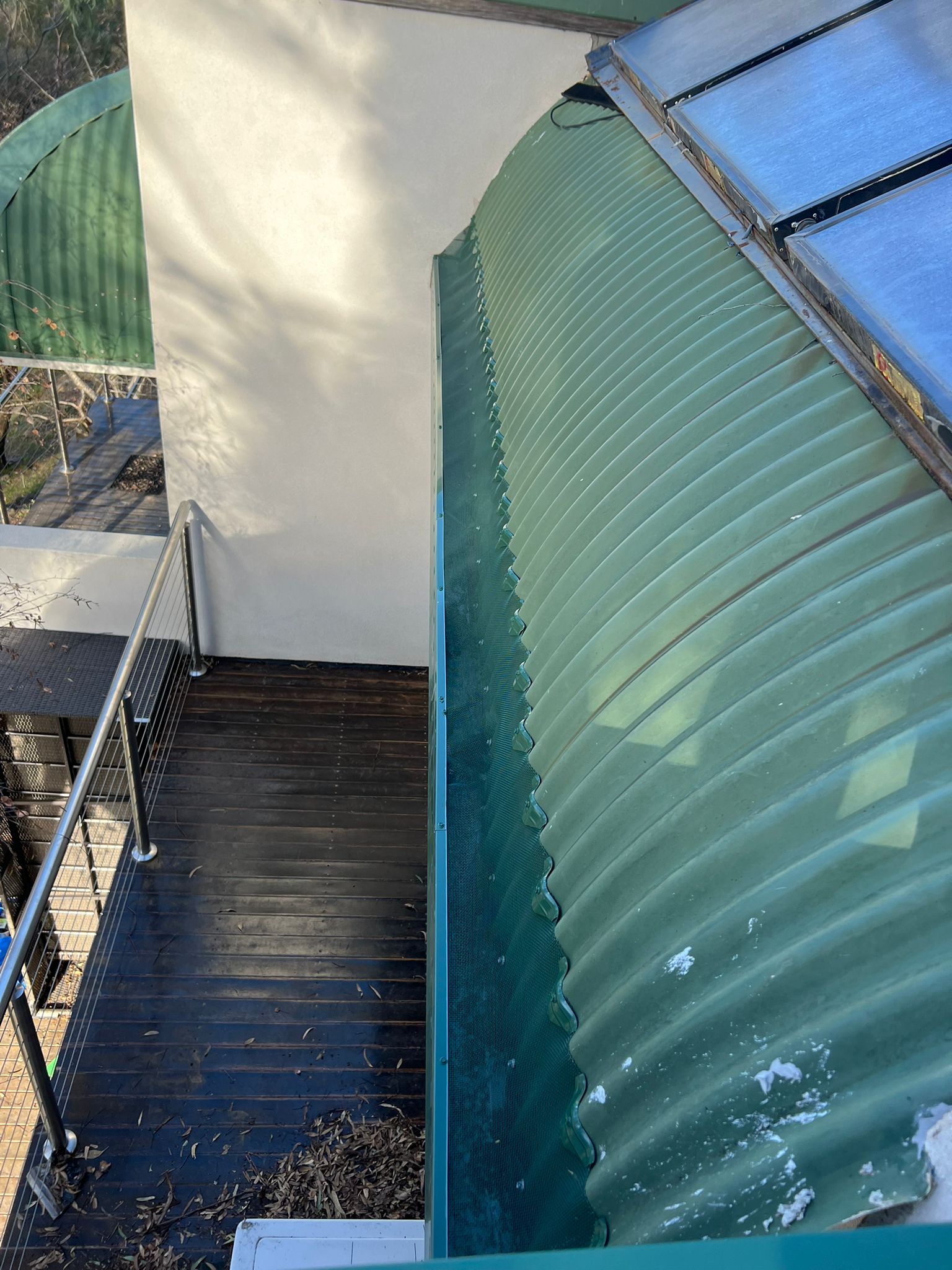 Cottage Green Colorbond Roof Gutter Guard Installation