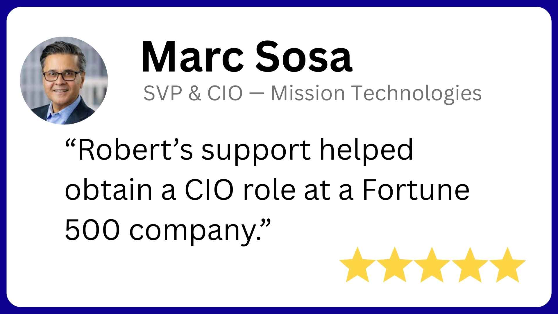 Verified client feedback from a technology leader