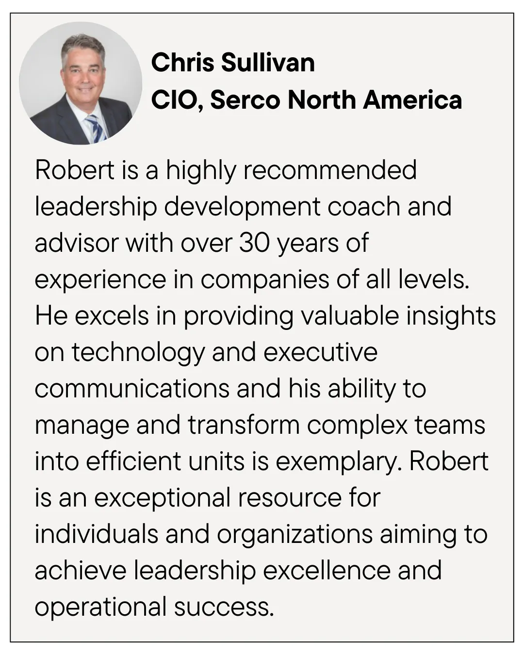 Verified client feedback from a technology leader