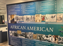 The African American Experience Timeline installed at the BNDC