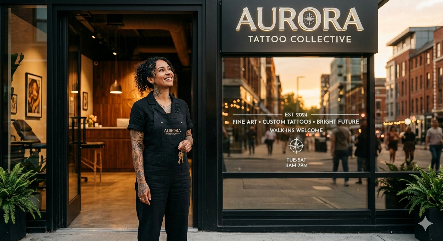 A well-run, professional tattoo shop