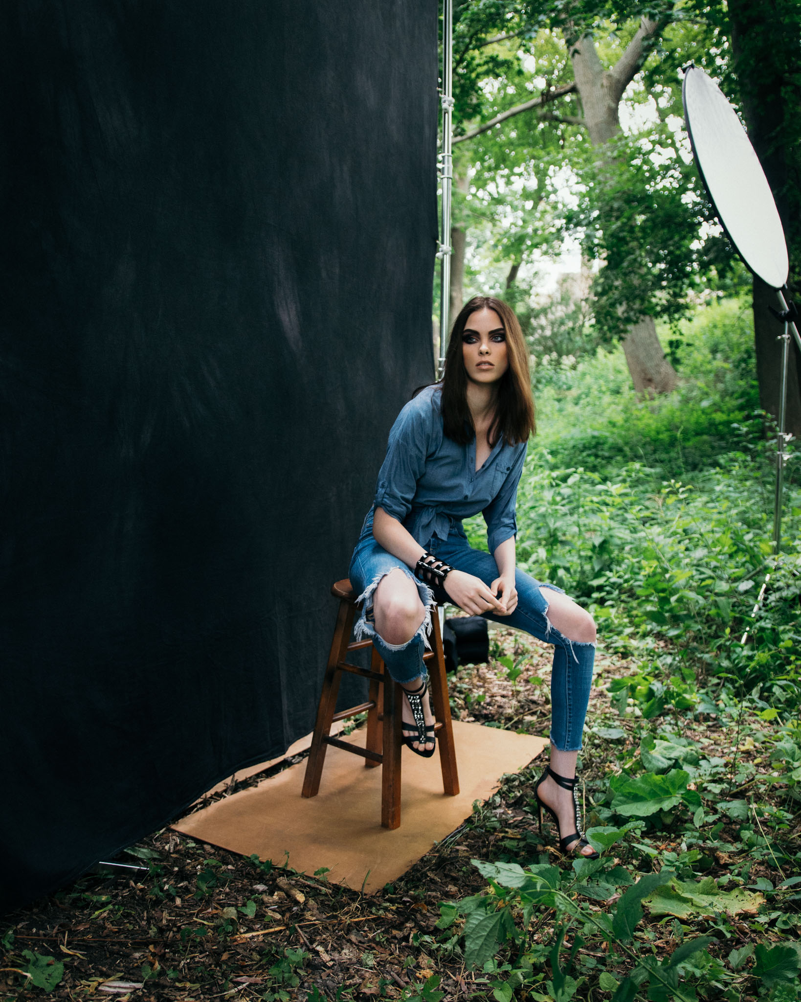 Beauty and fashion editorial with hair and makeup by City Lights Beauty Agency