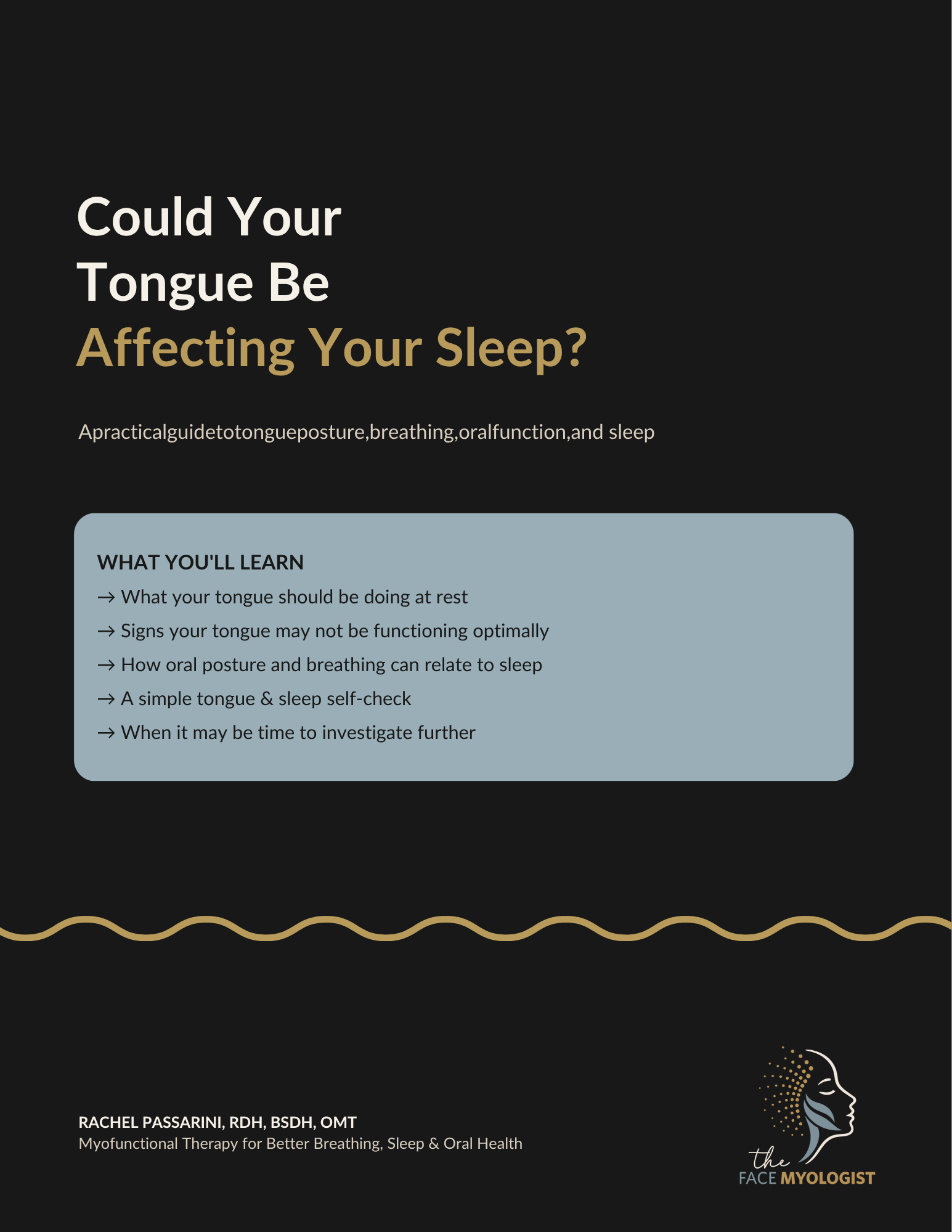 Cover of the free guide: Could Your Tongue Be Affecting Your Sleep?