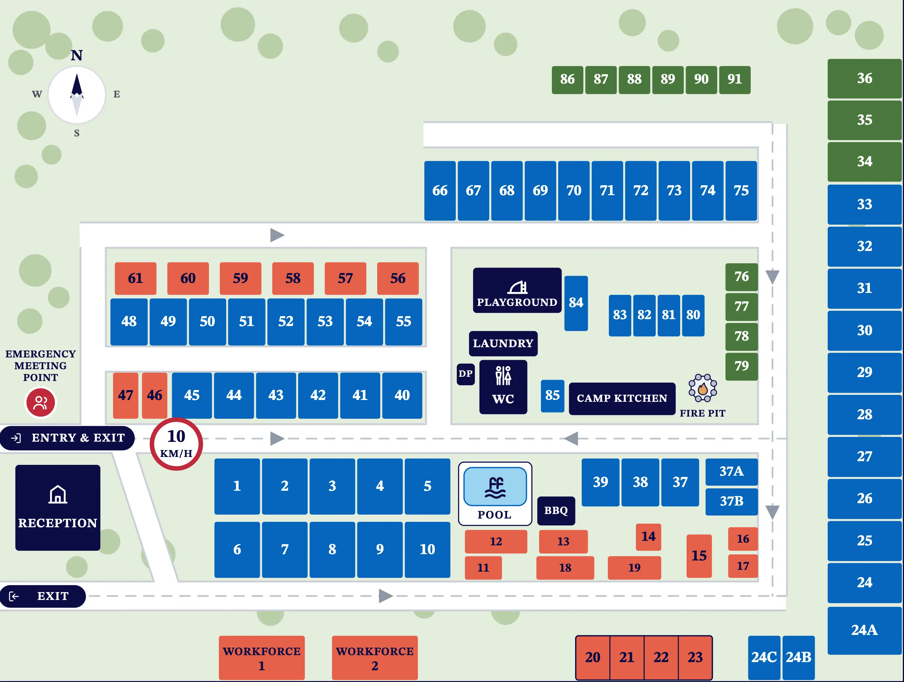 Freedom Lifestyle Park Warwick Map