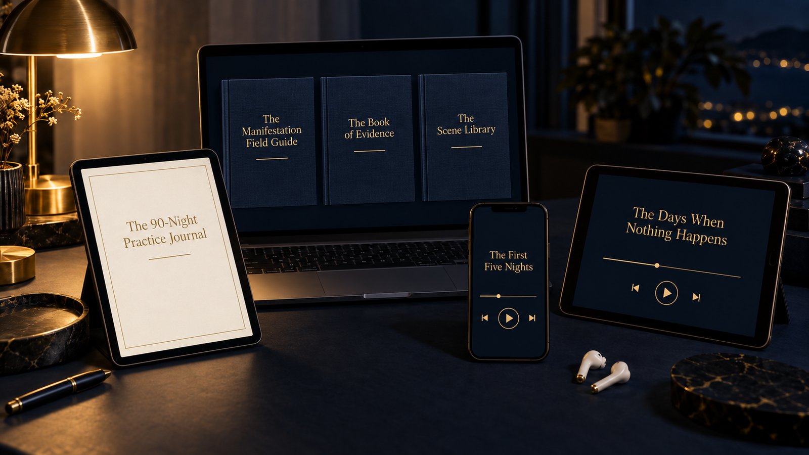 The Manifestation Field Kit: three books, a journal and two audio programs