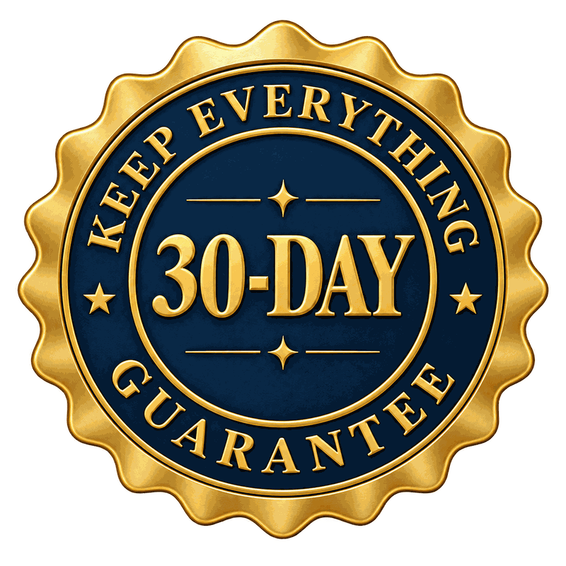 30-Day Keep-Everything Guarantee seal
