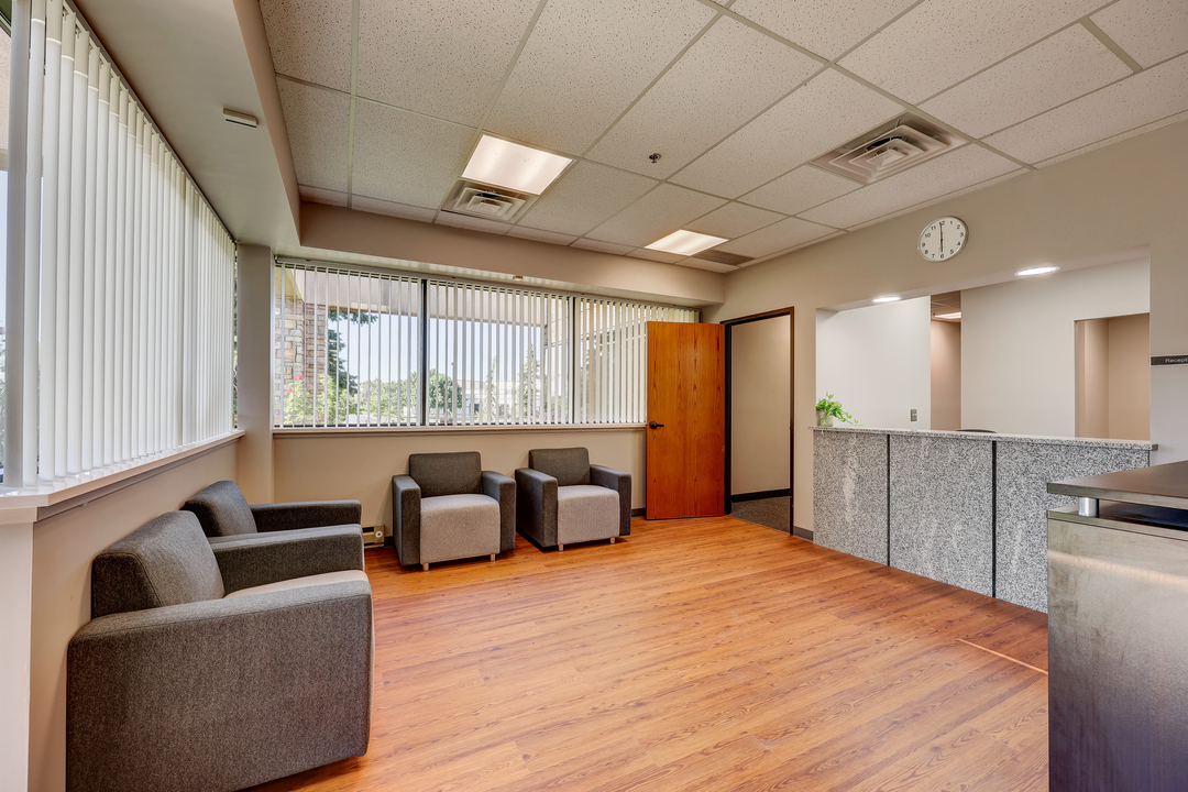 Waiting area for visitors and clients