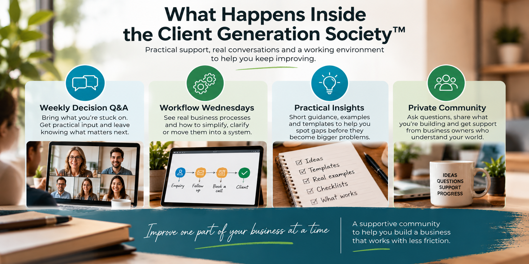What happens inside the Client Generation Society
