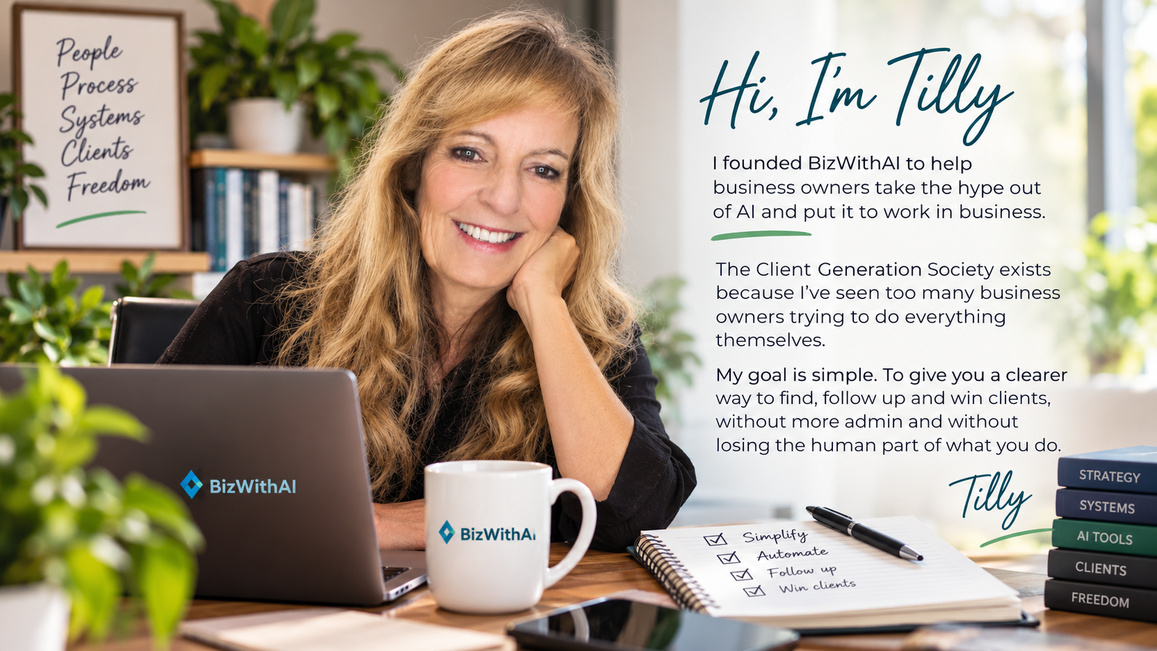 Tilly Davies, founder of BizWithAI