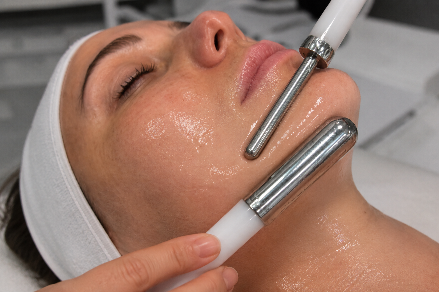 Natural facelift microcurrent facial at Spa Mariana